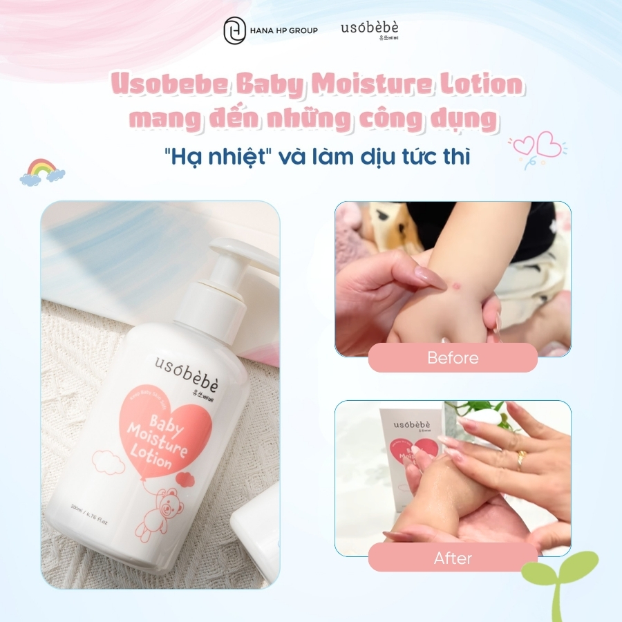 lotion dưỡng ẩm Usobebe