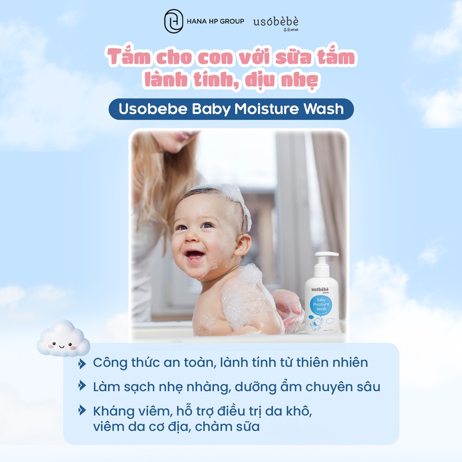 sữa tắm gội Usobebe