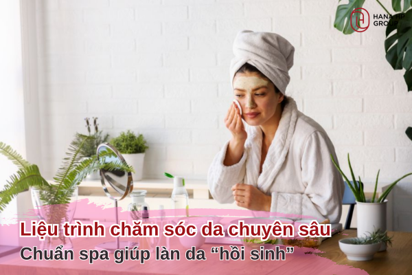 Liệu trình chăm sóc da chuyên sâu chuẩn spa: Giúp làn da “hồi sinh”