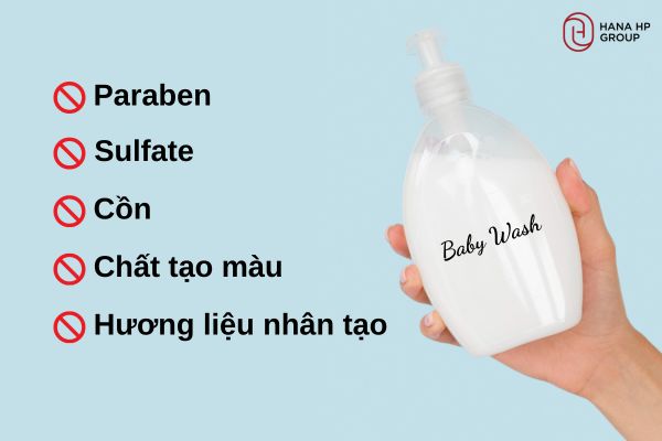 sữa tắm hữu cơ cho bé