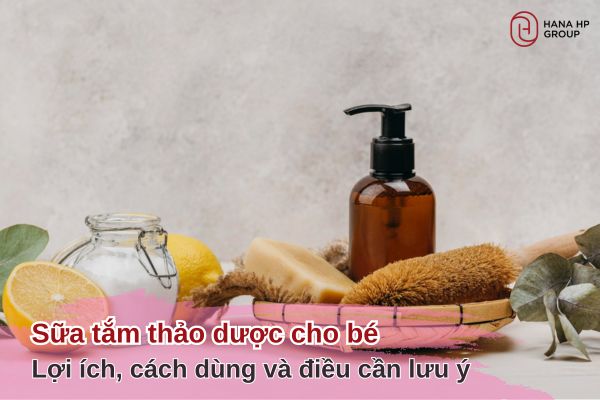 sữa tắm thảo dược cho bé