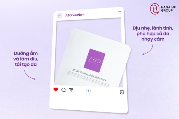 hướng dẫn sử dụng ABO Active B5 Hyaluron Mask
