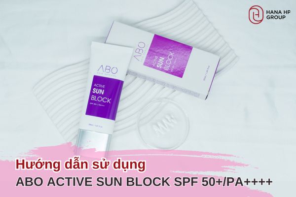 hướng dẫn sử dụng ABO Active Sun Block