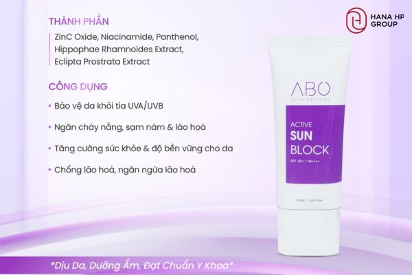 hướng dẫn sử dụng ABO Active Sun Block