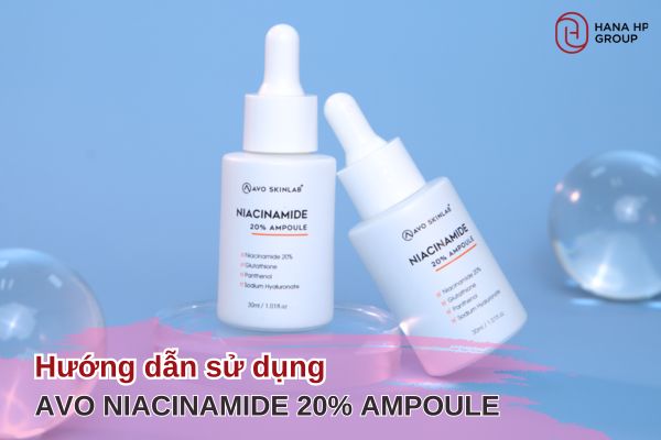 hướng dẫn sử dụng AVO Niacinamide 20% Ampoule