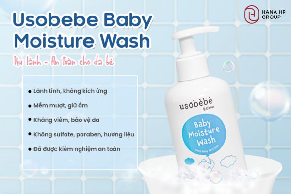 hướng dẫn sử dụng Usobebe Baby Moisture Wash