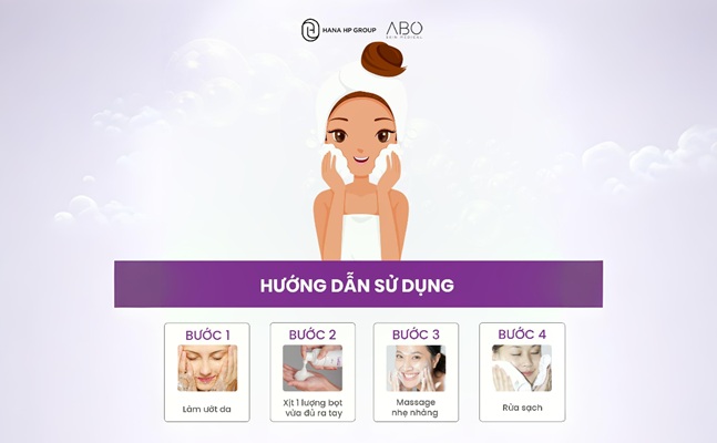 hướng dẫn sử dụng ABO Bio Deep Cleansing Foam