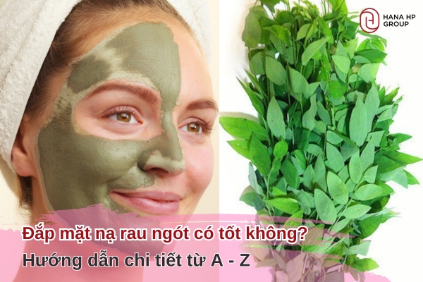 đắp mặt nạ rau ngót