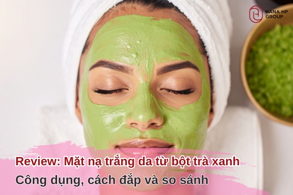 mặt nạ trắng da từ bột trà xanh
