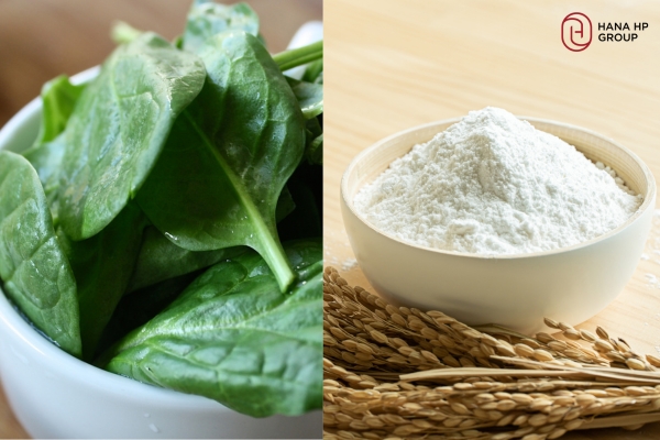 Đắp mặt nạ rau mồng tơi và bột gạo 2 lần/tuần để thấy hiệu quả rõ rệt