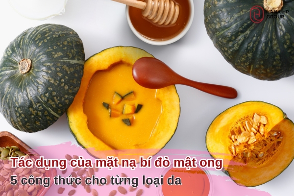 mặt nạ bí đỏ mật ong