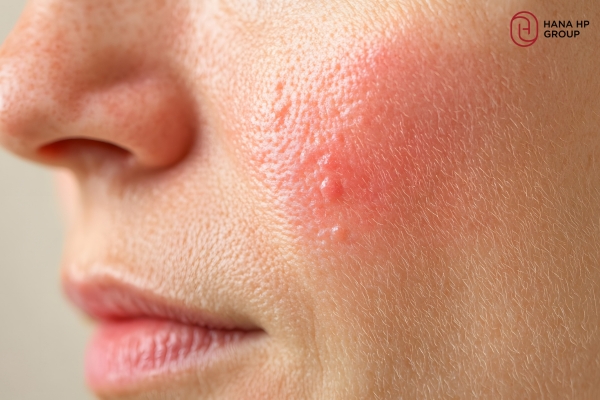 Da bị mẩn đỏ sau khi đắp mặt nạ mật ong