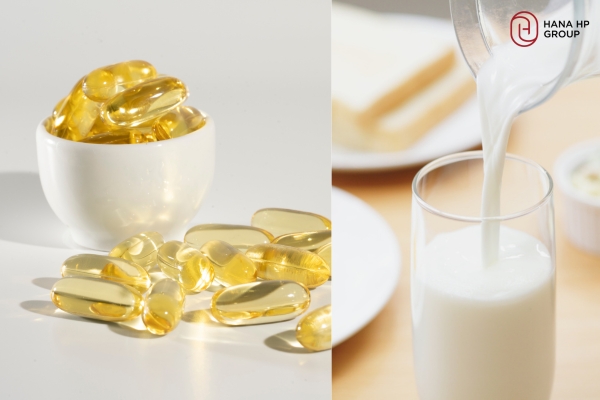 Vitamin E và sữa tươi làm mặt nạ