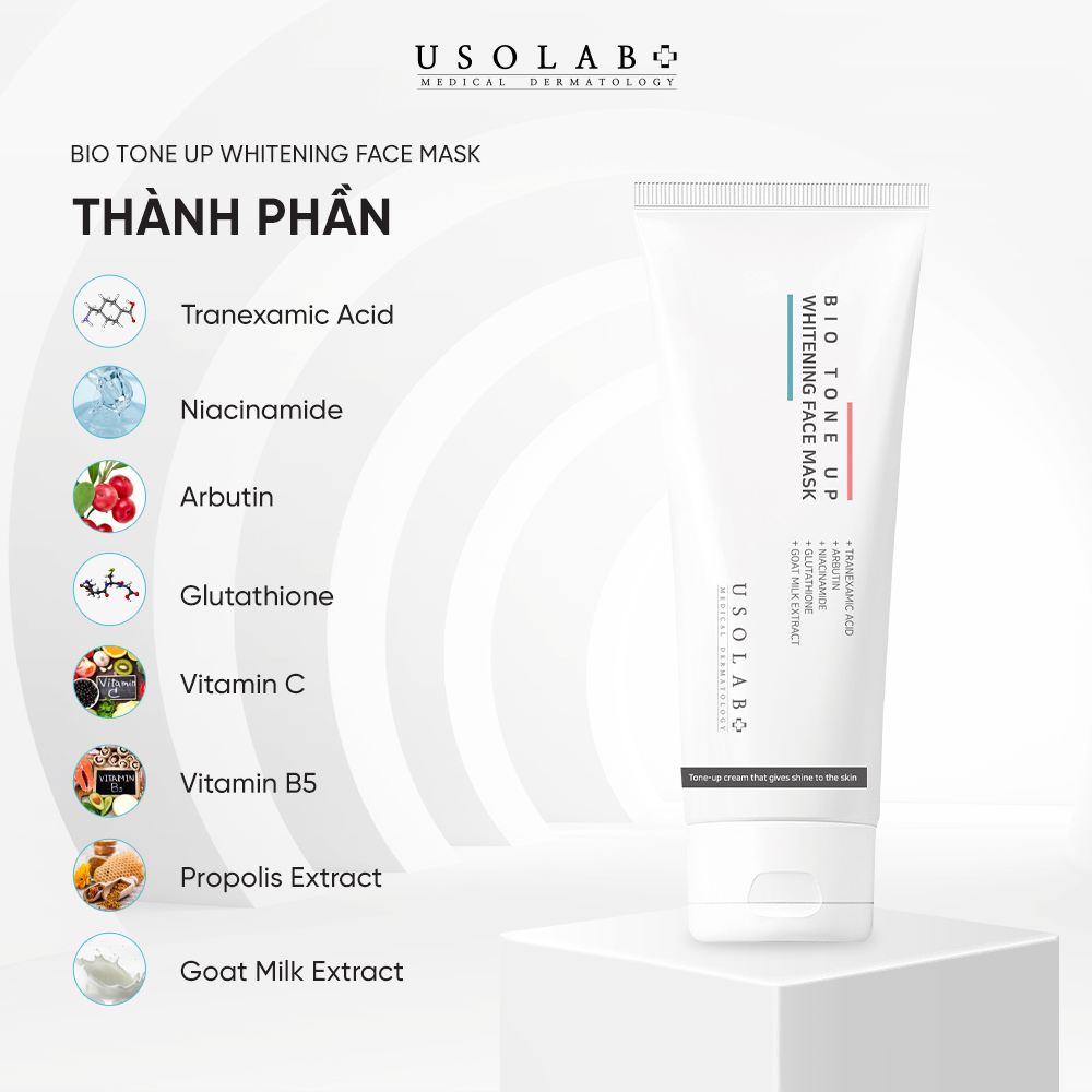 Kem ủ trắng mặt BIO TONE UP WHITENING FACE MASK
