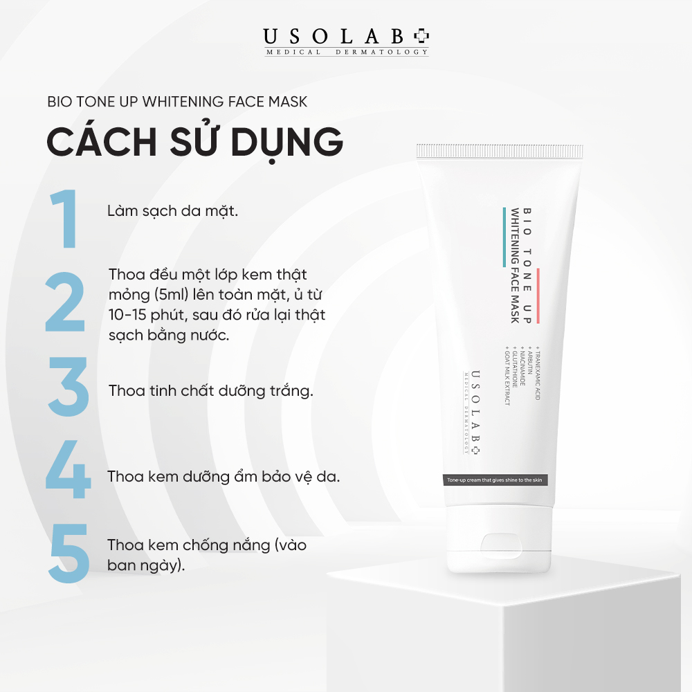 Kem ủ trắng mặt BIO TONE UP WHITENING FACE MASK