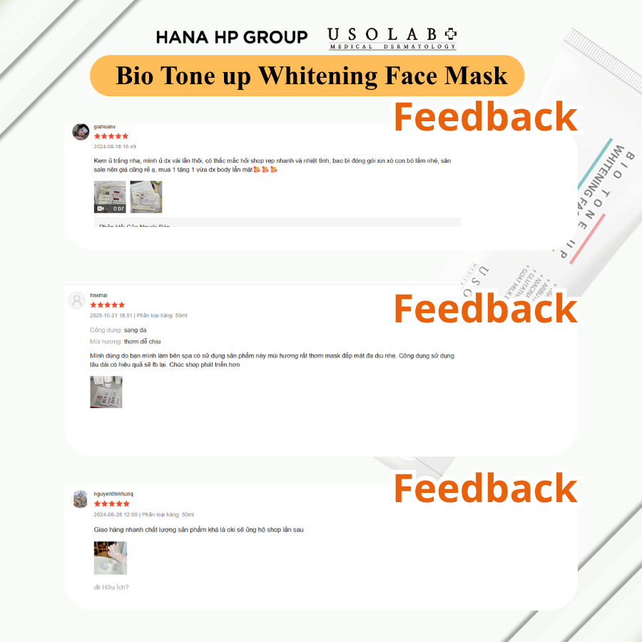 BIO TONE UP WHITENING FACE MASK 250ml