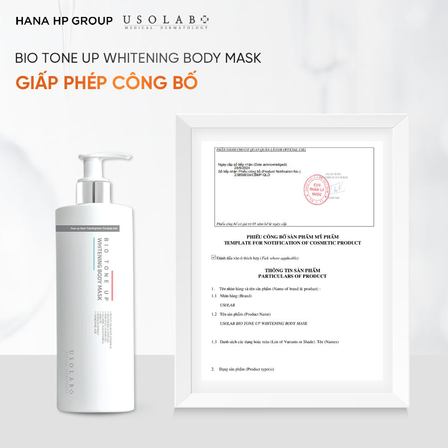 BIO TONE UP WHITENING BODY MASK (1000ml)