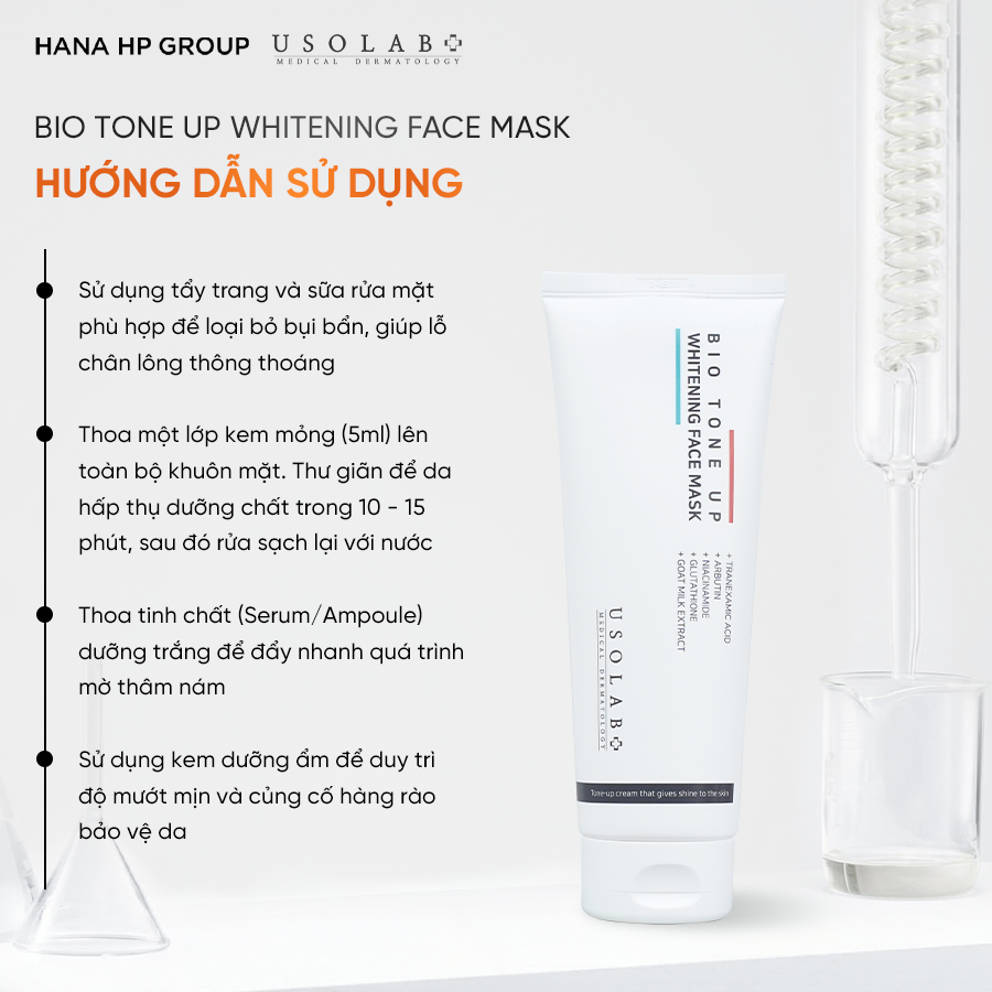 BIO TONE UP WHITENING FACE MASK 250ml