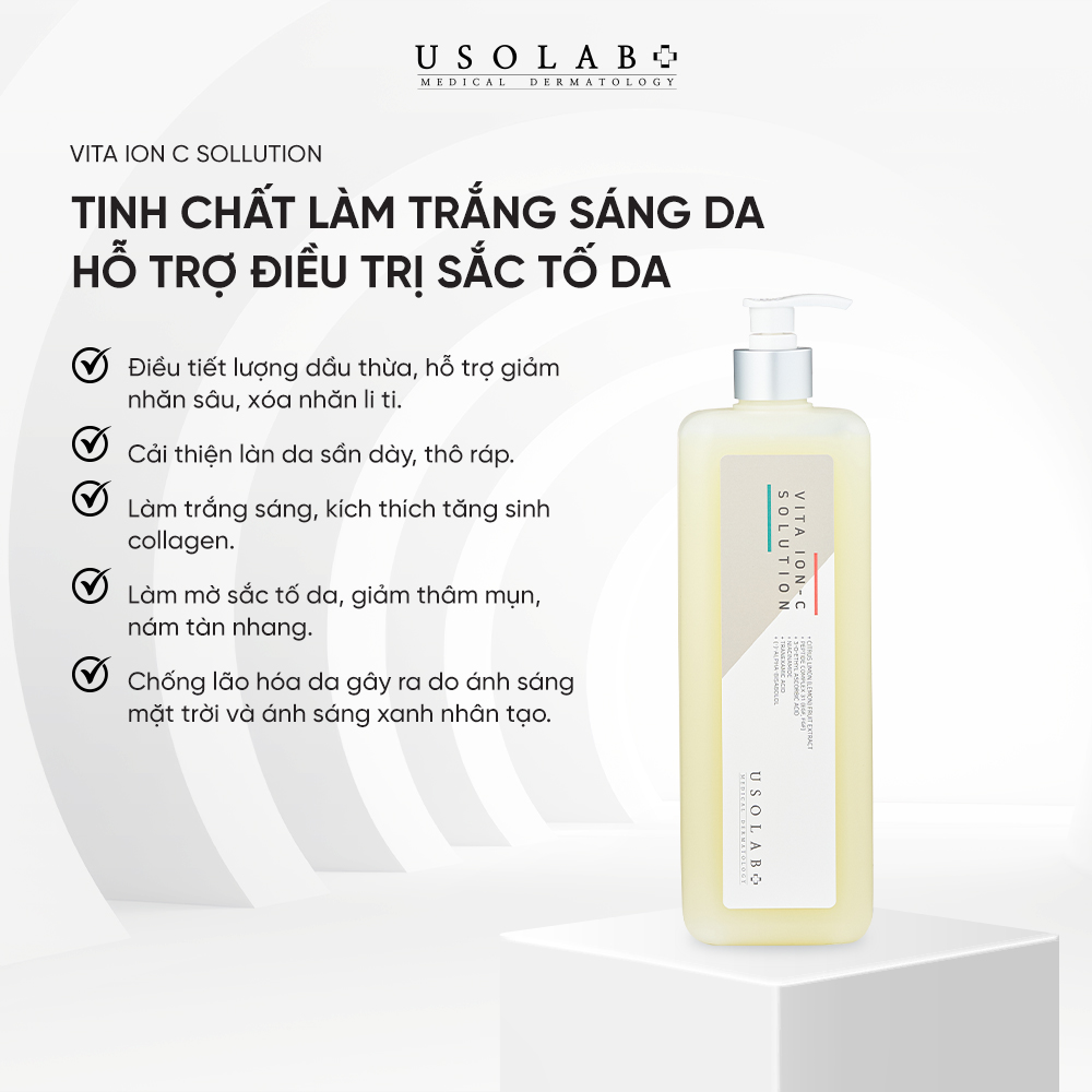 Tinh Chất Trắng Sáng Da Vita Ion C Solution 1000ml Salon Size
