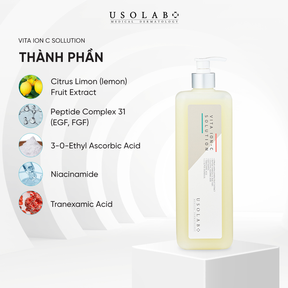 Tinh Chất Trắng Sáng Da Vita Ion C Solution 1000ml Salon Size