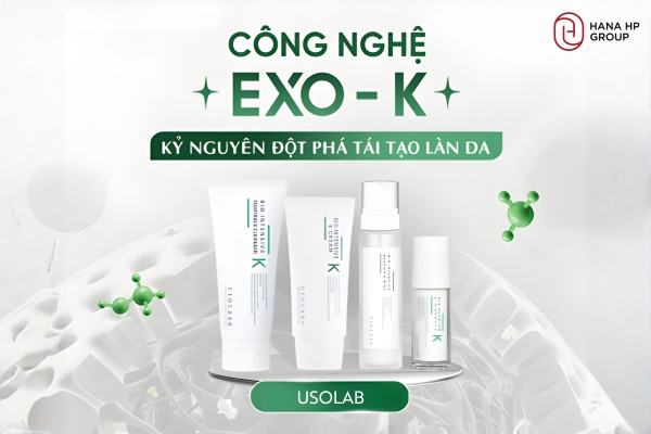 Công nghệ EXO-K của thương hiệu dược mỹ phẩm Usolab