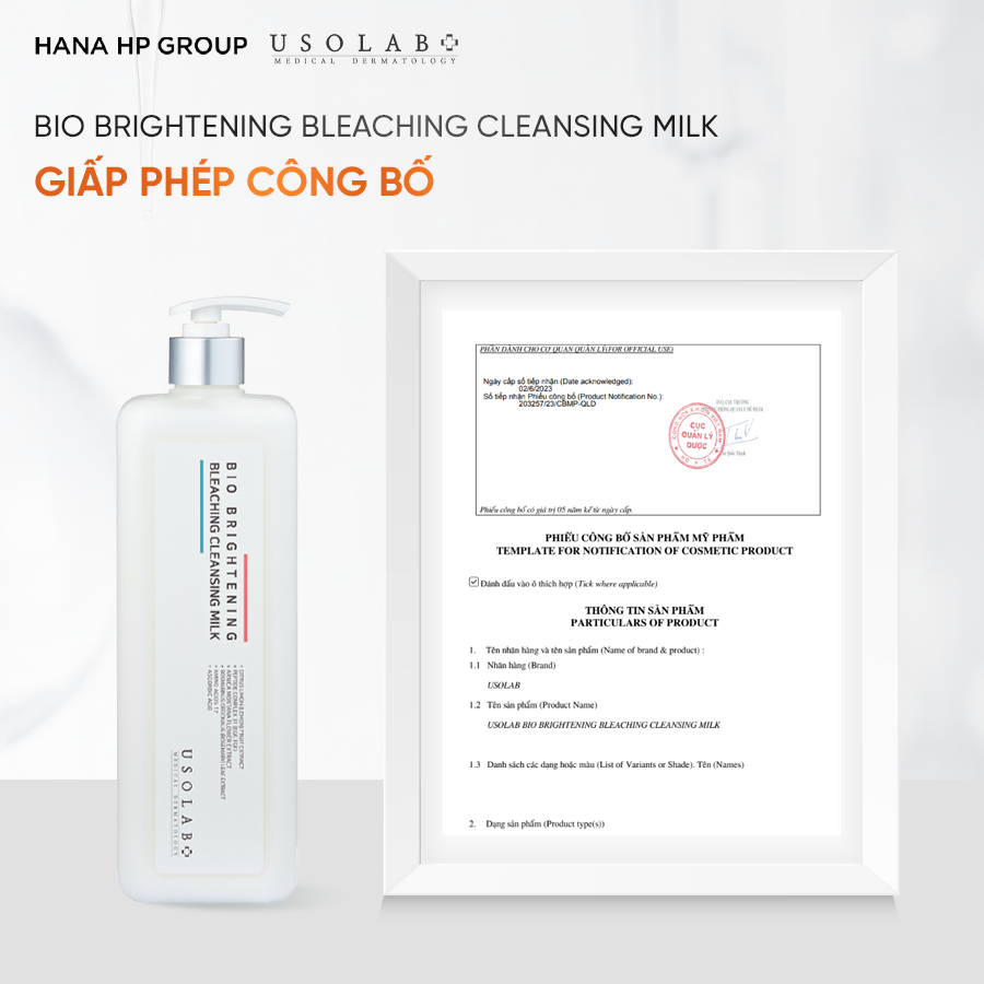 Tẩy trang Bio Brightening Bleaching Cleansing Milk 1000ml