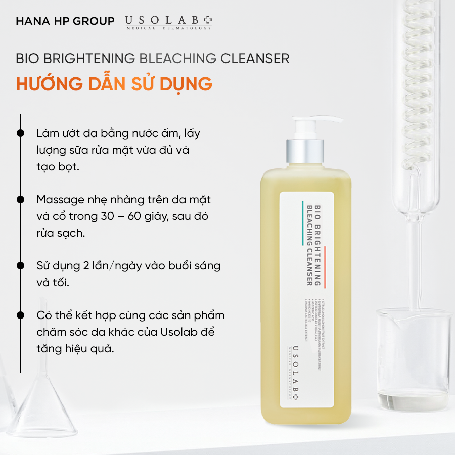 Sữa rửa mặt Bio Brightening Bleaching Cleanser 1000ml