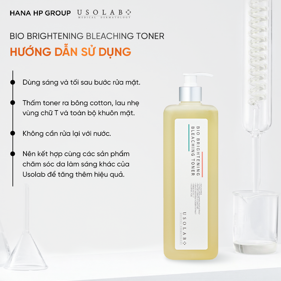 nước hoa hồng Bio Brightening Bleaching Toner 1000ml