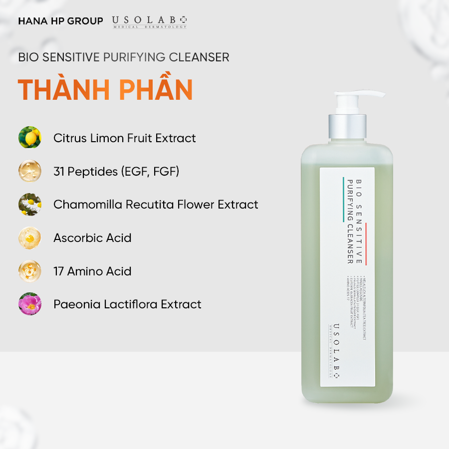 Sữa rửa mặt Bio Sensitive Purifying Cleanser 1000ml