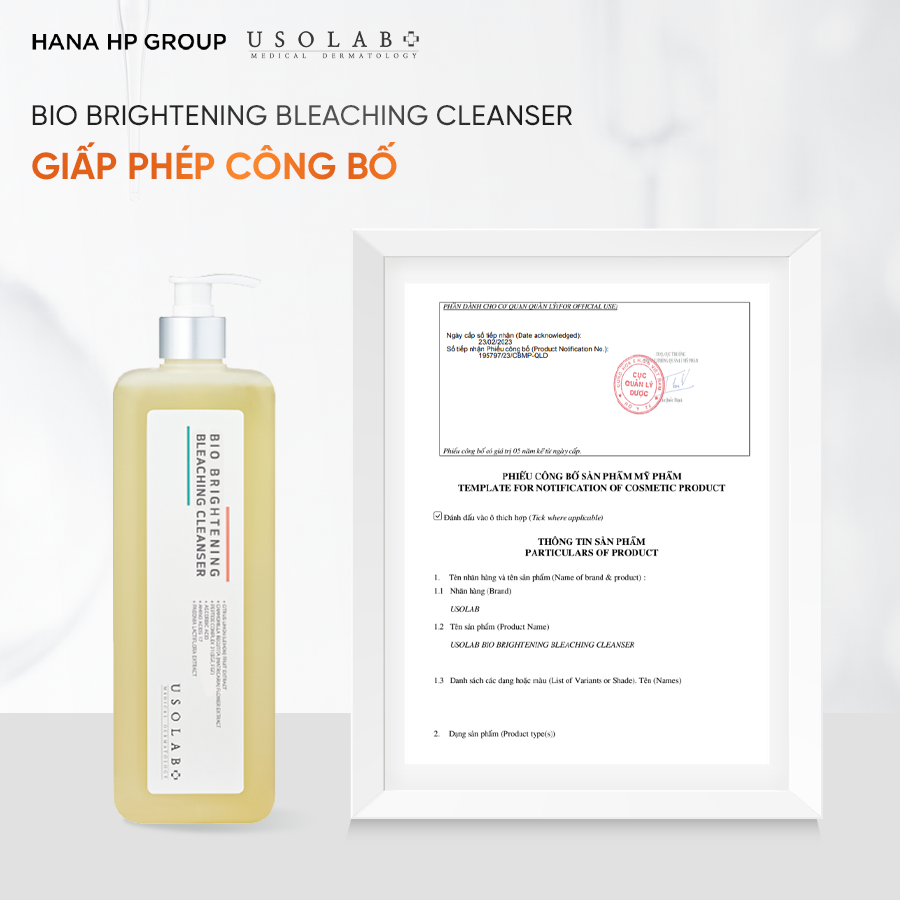 Sữa rửa mặt Bio Brightening Bleaching Cleanser 1000ml