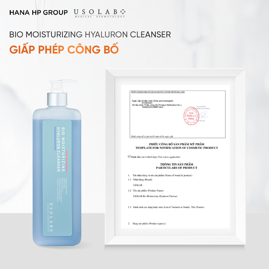 Sữa rửa mặt Bio Moisturizing Hyaluron Cleanser 1000ml