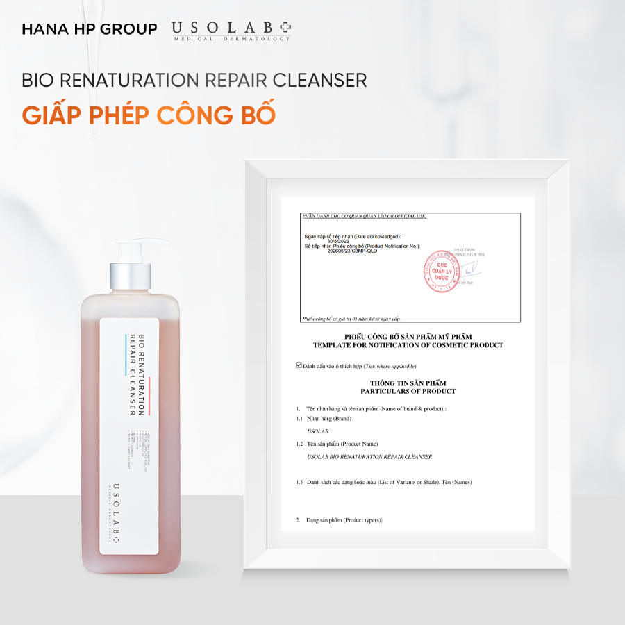 Sữa rửa mặt Bio Renaturation Repair Cleanser 1000ml