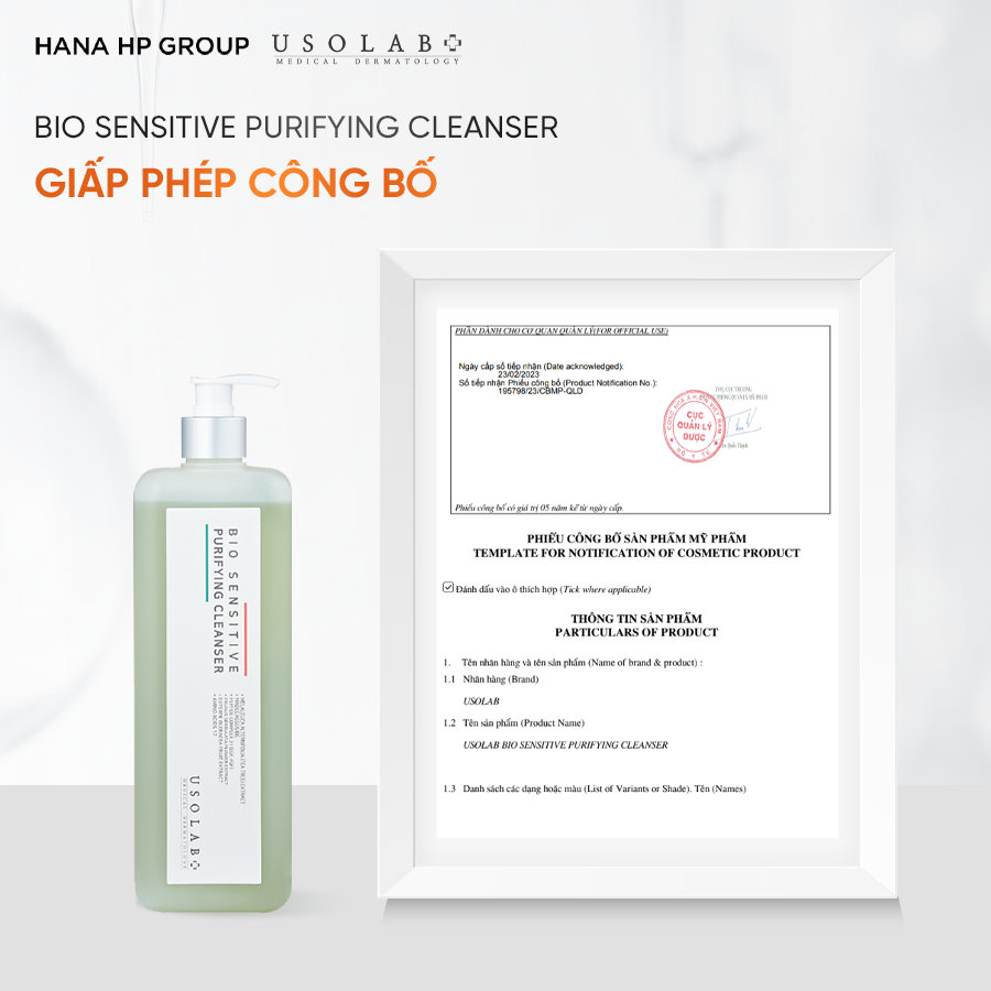 Sữa rửa mặt Bio Sensitive Purifying Cleanser 1000ml