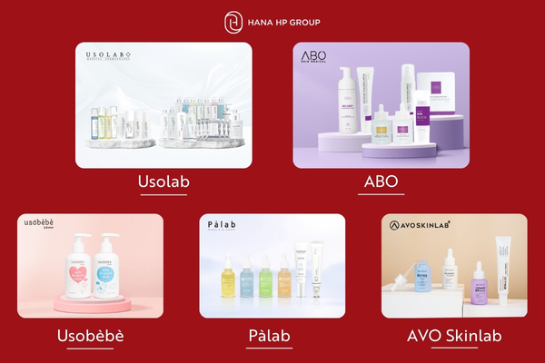 Hana HP Group có hệ thống thương hiệu mỹ phẩm chất lượng cao