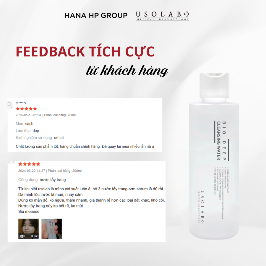 Nước tẩy trang dành cho mọi loại da BIO DEEP CLEANSING WATER 200ML 3 BIO DEEP CLEANSING WATER