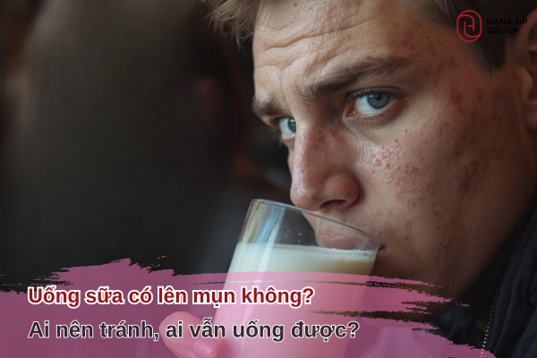 uống sữa có lên mụn không