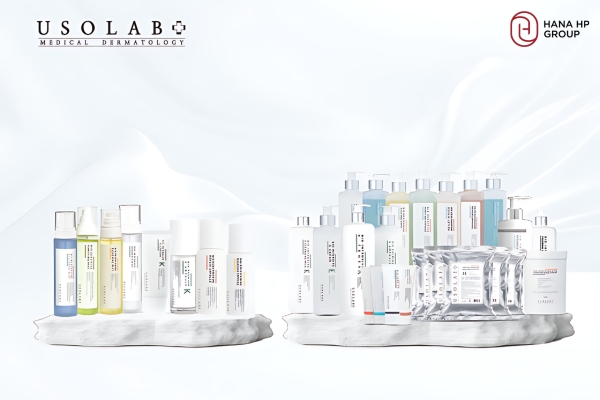 Dàn sản phẩm của Usolab tập trung vào skincare và hỗ trợ điều trị, giúp phục hồi da khỏe mạnh Dàn sản phẩm của Usolab tập trung vào skincare và hỗ trợ điều trị, giúp phục hồi da khỏe mạnh