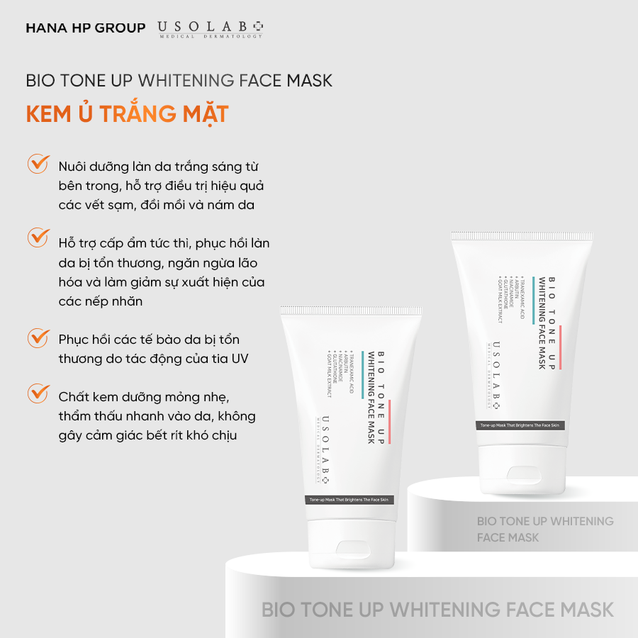 BIO TONE UP WHITENING FACE MASK