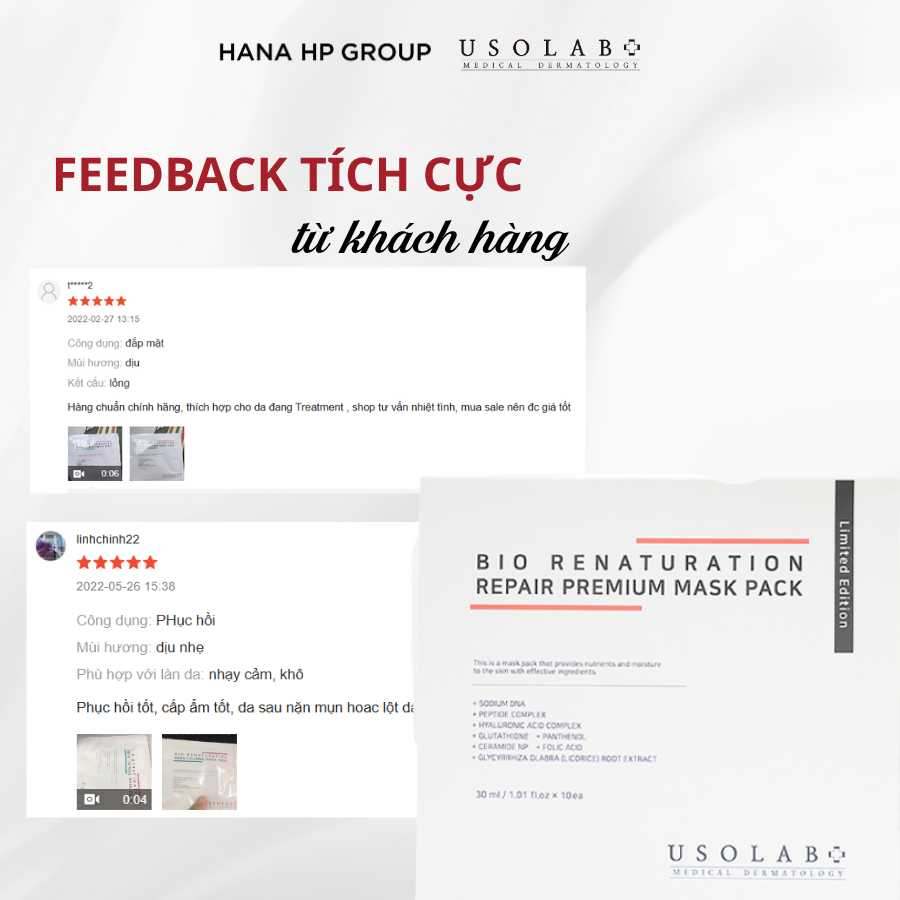 Bio Renaturation Repair Premium Mask Pack