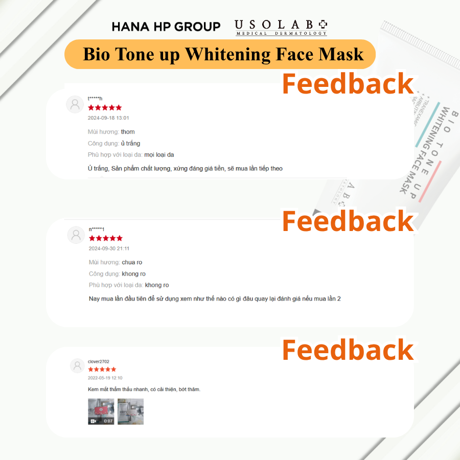 BIO TONE UP WHITENING FACE MASK 50ml