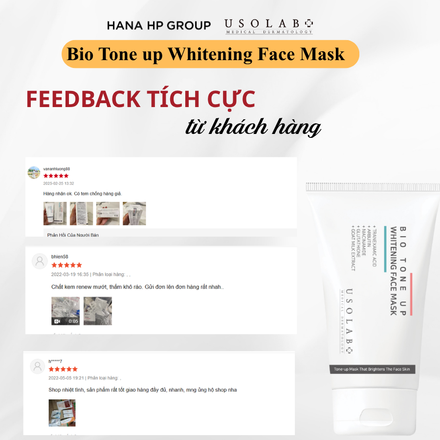 BIO TONE UP WHITENING FACE MASK 50ml