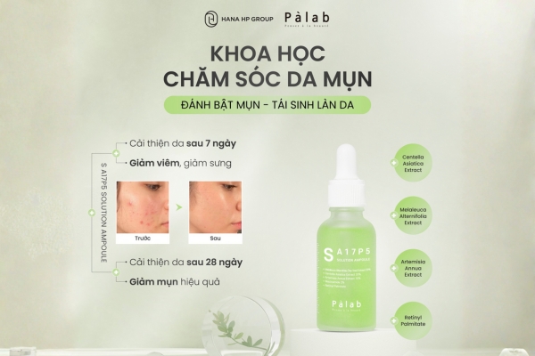 Tinh chất giảm mụn Pàlab S A17P5 Solution Ampoule