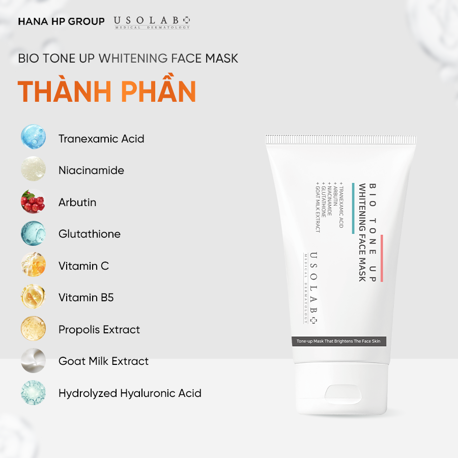 BIO TONE UP WHITENING FACE MASK