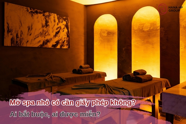 mở spa nhỏ có cần giấy phép