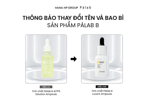 THAY ĐỔI TÊN GỌI VÀ BAO BÌ SẢN PHẨM PÀLAB B 23 palab b