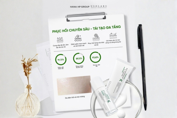 Sản phẩm của Usolab tích hợp công nghệ da liễu giúp phục hồi da an toàn, hiệu quả Sản phẩm của Usolab tích hợp công nghệ da liễu giúp phục hồi da an toàn, hiệu quả