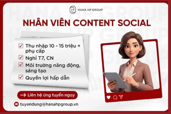 Tuyển dụng nhân viên Content Social