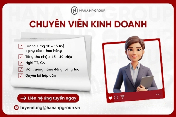 Tuyển dụng Chuyên viên Kinh doanh