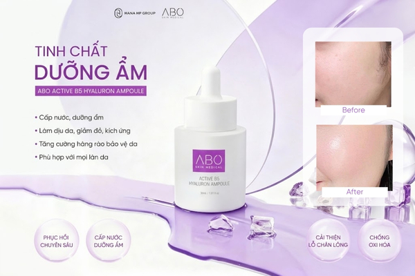 Tinh chất cấp ẩm phục hồi chuyên sâu ABO Active B5 Hyaluron Ampoule