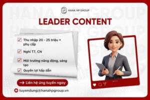 Tuyển dụng Leader Content